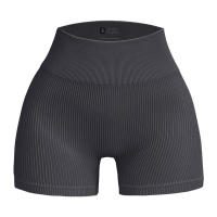 Shorts De Yoga Para Mujer Verano Cintura Alta Terciopelados Fitness Pantalones De Deporte Exterior Terciopelados Estilo Three-point - details 0