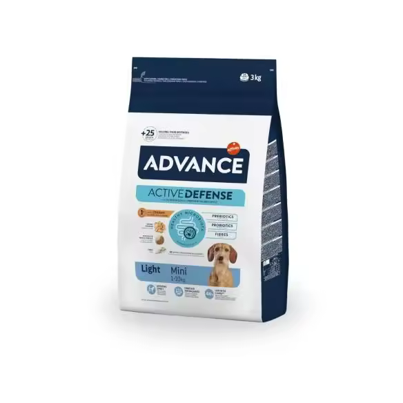Pienso para Perro Adulto Mini ADVANCE Light de Pollo y Arroz 1,5kg - 1
