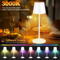 Lámpara De Escritorio LED Recargable USB Lámpara Ambiental Para Dormitorio Luz Nocturna RGB Táctil Para Hotel Bar Restaurante - details 9