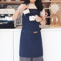 Bib Apron Ajustable De Moda Para Cocina Con Bolsillos Impermeable Y Antiaceite Para Chef De Restaurante Trabajo En La Cocina Uniforme De Barbero Para Hombres Y Mujeres - details 19