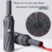 Paraguas a prueba de viento de 72 huesos, plegable, automático, reforzado, gran tamaño, protección solar Uv, antitormenta, alta calidad, paraguas de viaje - details 4