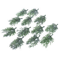 10pcs Árboles De Navidad Miniatura De Artesanía Material Artificial Plantas Para Decoración Del Hogar Y Scrapbooking - details 2