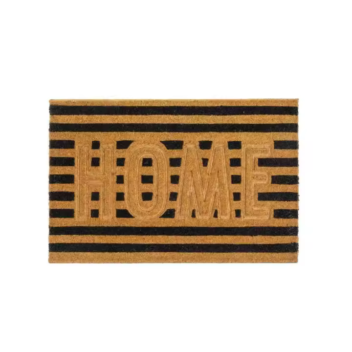 Dcasa Felpudo antideslizante de calidad de fibra de coco natural Home de 60x40 cm - 1