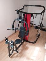 MULTIGIMNASIO Y MAQUINA SMITH 2 EN 1 ATOM HMS PRO CON 63KG DE PESO - details 3