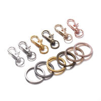 20Pcs Anillo De Llave Con Hebilla De Langosta Y Conectores Para Bolsos Cinturones Cadena De Perro Joyería DIY Accesorios Metálicos De Aleación De Zinc Clásicos Unisex - details 6