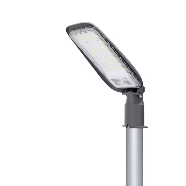 Farola LED Aigostar 30W Luz Blanca Fría 6500K 2550lm - Iluminación LED para Exterior IP65 - Protección de Impactos IK08 - Ideal para Patios, Aparcamientos, Canchas, Calles y Jardines - 1