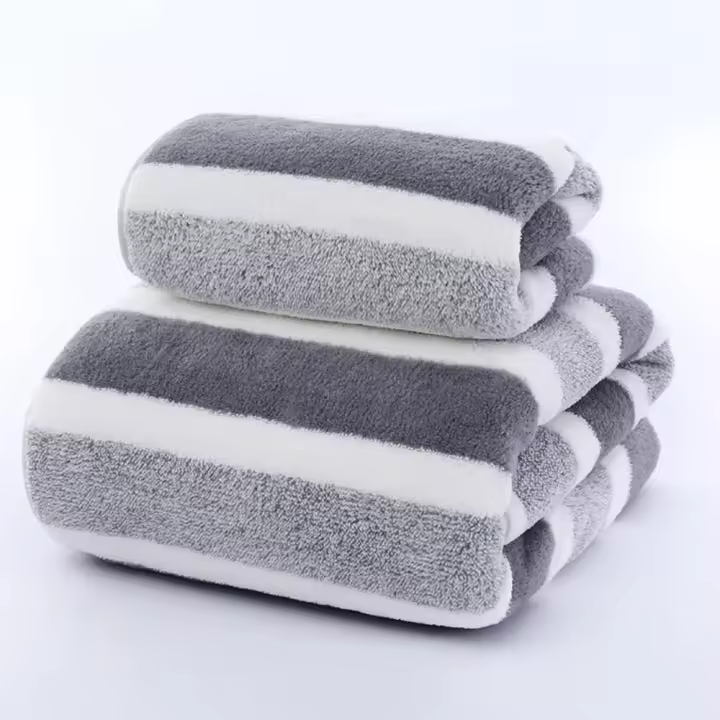 Toalla De Baño Gruesa Y Absorbente Suave Para Rostro Para El Hogar Tela Tejida Corta En 5-10 Segundos Material Poliéster/Celulosa Forma Rectangular Estilo Jacquard Impresión No Desechable - 1