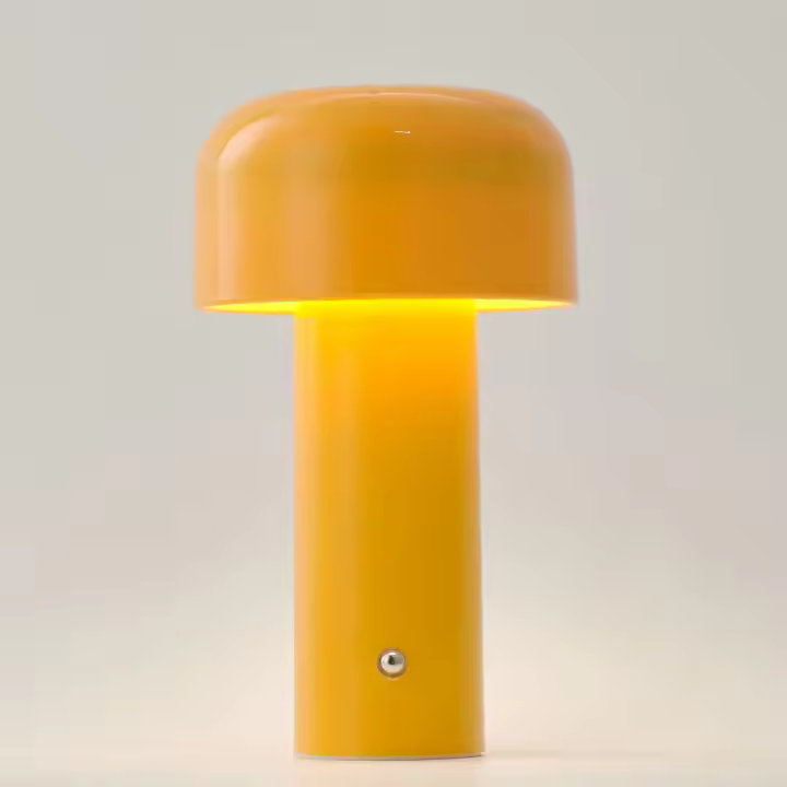 Lámpara de escretorio recargable con control Automático y Atención continua de 3 Colores, Luces LED portátiles para Navidad, Color Amarillo - 1