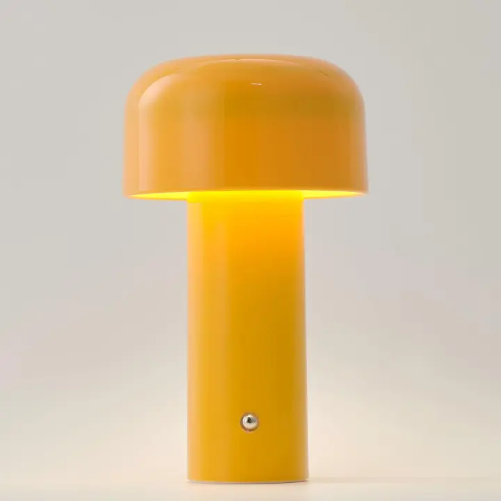 Lámpara de escretorio recargable con control Automático y Atención continua de 3 Colores, Luces LED portátiles para Navidad, Color Amarillo - 1