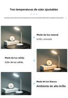 Lámpara De Escritorio LED Táctil Recargable USB Con 3 Niveles De Iluminación Protección Ocular Plegable Para Dormitorio Luz Nocturna Para Mesa - details 2