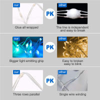 Luces De Cadena LED Faeir Para Bodas Y Fiestas Navideñas Impermeables Con Cambio De Color Rainbow Decoración De Hogar Irregular DC Auto-Contenida - details 8