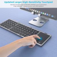 Teclado Bluetooth Plegable Seenda Para PC Mac Smartphone Windows iOS Android Recargable Portátil Con 63 Teclas Estilizado En Inglés - details 4