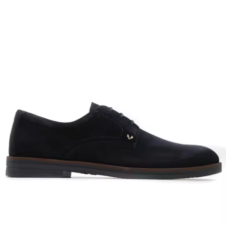 Martinelli 1604-2727X Zapato casual de cordones,tacón de 2cm,piel,antelina,ante,plantilla extraible,suela de goma,marrón, para caballero - 1