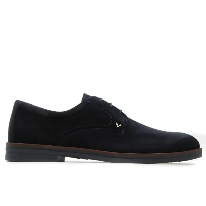 Martinelli 1604-2727X Zapato casual de cordones,tacón de 2cm,piel,antelina,ante,plantilla extraible,suela de goma,marrón, para caballero - 1