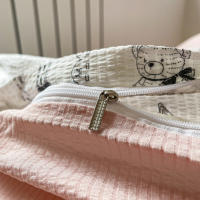 Juego de Funda Nórdica 4 Piezas-Ropa de Cama Algodón Lavado con Jacquard Elegante-Tacto Extra Suave, Varios Tamaño Disponible - details 4