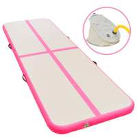 vidaXL Esterilla Inflable de Gimnasia con Bomba 600x100x10 cm PVC Estera Color Azul,  Rosa,  Verde y mas - details 1
