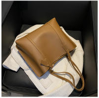 Bolso De Hombro Versátil De Cuero Suave Negro Minimalista Gran Capacidad Bolso De Tote Casual Para Mujer Estilo Inglés - details 31