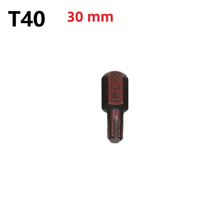 1PC Bits De Destornillador Estrella Torx Con Mango Hexagonal De 30mm/75mm T20/T25/T30/T40/T45/T50/T55 Magnético Antideslizante Para Herramientas Eléctricas Y Impacto - 1