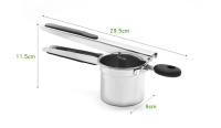 Rallador De Papas De Acero Inoxidable Con 3 Discos De Interchangeabilidad Y Mango De Agarre En Silicona Herramientas De Cocina Por Leeseph - details 0