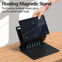 Estuche Teclado Mágico Para Samsung Galaxy Tab S9+/S8+/S8 Plus/S7 FE/S7 plus De 12.4 Pulgadas Con Trackpad Multitáctil Y Retroiluminado Compatible Con Varias Versiones Del Tablero - details 5