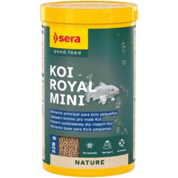 Sera Koi Royal Mini - Alimento principal para el desarrollo óptimo de los kois de hasta 12 cm - 1