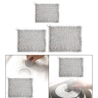 Limpia Maille De Acero Inoxidable 316 Para Sartenes De Cerámica Y Barbacoas Fácil De Limpia Anillos Pequeños Resistentes a Las Manchas Para Limpieza De Cocinas - details 2