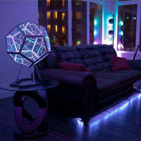 Lámpara De Noche LED De Dodecaedro Infinito Decorativa Artística Colorida Regalo Para Fiesta En Casa Iluminación Para El Hogar - details 4