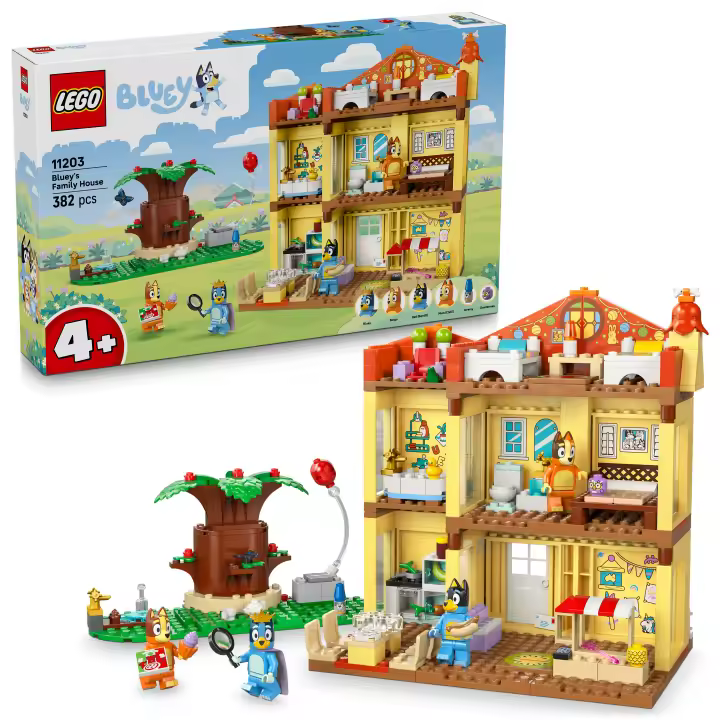 [PREVENTA] LEGO 11203 Bluey Casa Familiar de Bluey de Juguete - Juego Educativo Modular con Habitaciones, Jardín, 4 Minifiguras inc. Bingo y Más - Regalo Para Niños y Niñas de 4+ Años Fans de la Serie de TV - 1