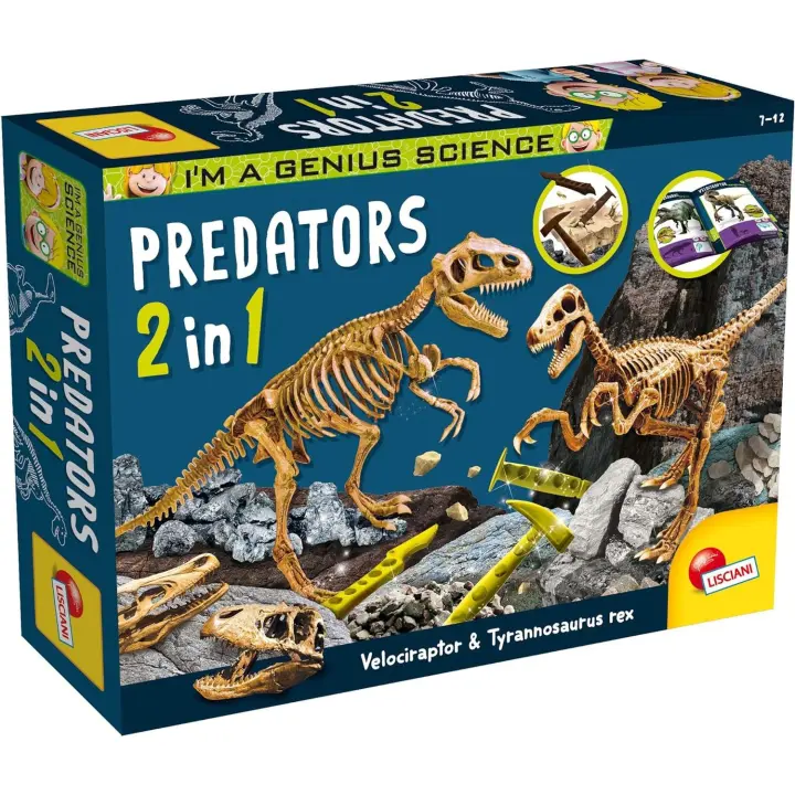 I'm a Genius Science - Dinosaurios Depredadores 2 en 1 - Juego educativo científico - 1