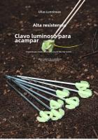 Clavo De Tierra Portátil Para Acampar Desert Fox Fuente De Luz Nocturna Impermeable 21cm Accesorio De Tent De Marca Desert&Fox - details 0