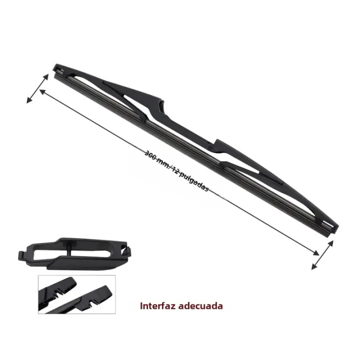 LimpiaParabrisas Trasero Para FIAT BRAVO 2008-2012 LimpiaRueda De Limpieza Reducción De Ruido 12 Pulgadas Accesorios Automotrices - 1