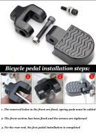 Pedal Trasero Para Bicicleta Eléctrica Plegable Universal Para Montañas Y Ciudades Material De Aluminio Ultraligero Adecuado Para Mountain Bike BMX Cruisers Y Bicis De Carretera - details 11