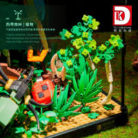 Bloques De Construcción LED Con Insectos De Rainforest Tropical Camaleón Mariposa Mantis Juguete Creativo Para Niños - details 3