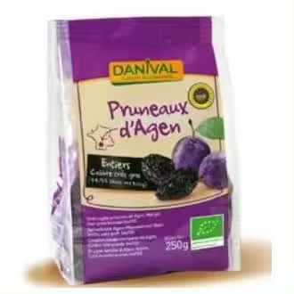 Danival Ciruelas Pasas Extra Grande 44/55 Bio 250G - 1