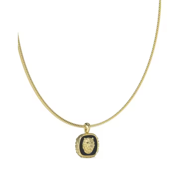 Collar Guess Hombre JUMN04002JWYGBKT-U - Acero Dorado, Lion King - 1