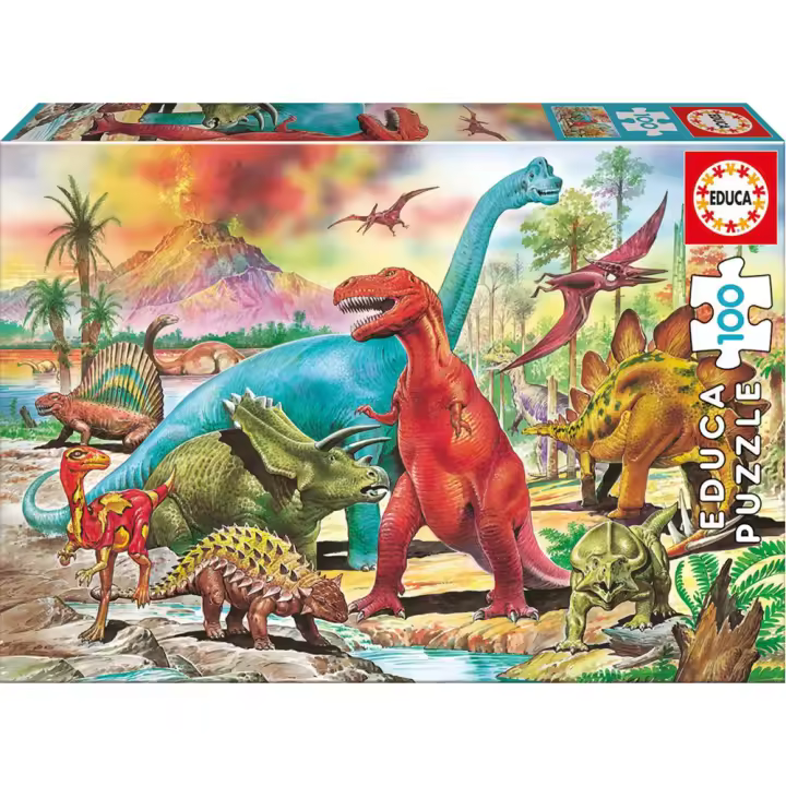 Puzzle 100 piezas Dinosaurios educa (Educa 13179) - 1