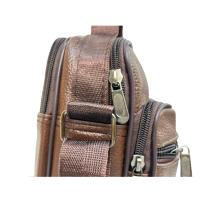 MEJORADA DL-68 Bolso de hombro de cuero genuino para hombre, bandolera Vertical de piel auténtica multibolsillo para hombre - details 4