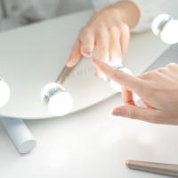 Flamingueo Espejo Maquillaje con Luz - Espejo Redondo 11 Bombillas Tocador de Maquillaje con Luz 3 Modos Posición Regulable Espejo Led Maquillaje - details 4