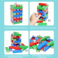 Juego De Torre De Pila Interesante Para Niños Bloques De Construcción Coloridos Juego Familiar De Fiesta Regalos Para Niños Edad Recomendada 3-6Años - details 5