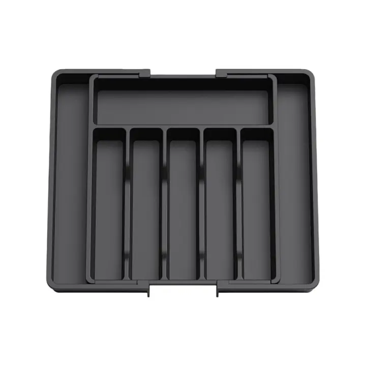 Organizador De Cajón De Cuchillería Ajustable Divisor De Alimentos Para Cocina Set De Bandejas De Almacenamiento De Utensilios Planos - 1