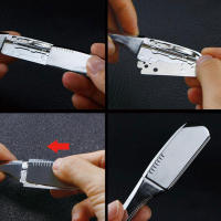 Cuchillo De Barba Manual Para Peluquería Herramienta De Eliminación De Vello Sin Cuchillas Incluidas Para Hombres Accesorios De Peluquería - details 8
