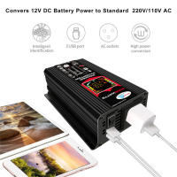 Inversor De Coche Inteligente 6000W Dual USB Poder Inteligente Inversor DC 12V a AC 110V 220V Con Pantalla LCD Para iPad Teléfono - details 4