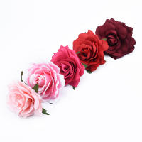 10pcs Flores Artificiales De Rosa Silken Para Boda Decoración De Casa Regalo De Navidad Scrapbook Broches Wreaths Accesorios Para Hogar - details 14