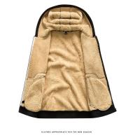 Nueva Chaqueta De Piel De Oveja Para Hombres 2024 Con Forro De Terciopelo Grueso Para Otoño E Invierno Ropa Deportiva Con Capucha Casual Cardigan Cálido - details 14