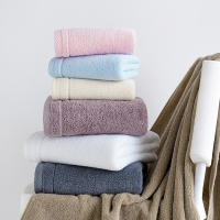 2 toallas y 1 toalla de baño de algodón peinado grueso y absorbente para lavarse la cara, toallas de casa - details 3