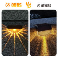 2pcs Luces Solares Para Piso Exterior Impermeables LED Para Patio Escaleras Jardín Camino Fences Blanco Cálido/Cambia De Color - details 6