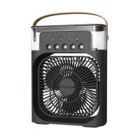 MAXHOME-Ventilador de aire acondicionado portátil, mini enfriador de aire evaporativo con luz LED de 7 colores,3 velocidades de viento,3 modos de pulverización,negro,azul y blanco - details 1
