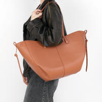 Bolso De Tote Retro Para Mujer Gran Capacidad Bolso De Compras De Cuero PU Con Bolso De Compañía De Moda Casual - details 2
