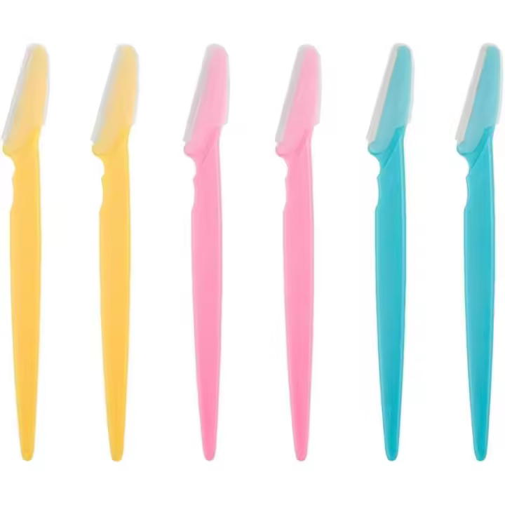 Maquinillas de afeitar removedor de pelo facial Shaper, herramienta de dermaplaning Exfoliante para mujeres y hombres 6 piezas - 1