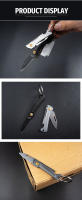 Cuchillo Plegable SANRENMU 431S Mini EDC Portátil Cuchillo De Bolsillo Con Abrigo De Botella Y Llavero Hoja De Acero Inoxidable 12C27 - details 12